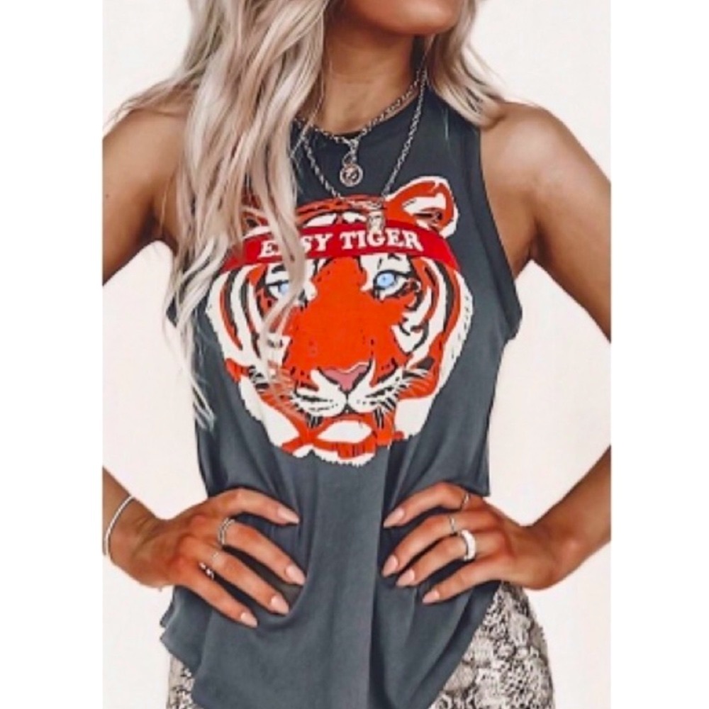 T-shirt Style Tank Top 🐅 EASY TIGER 🐅 Production Mr Blue 👀